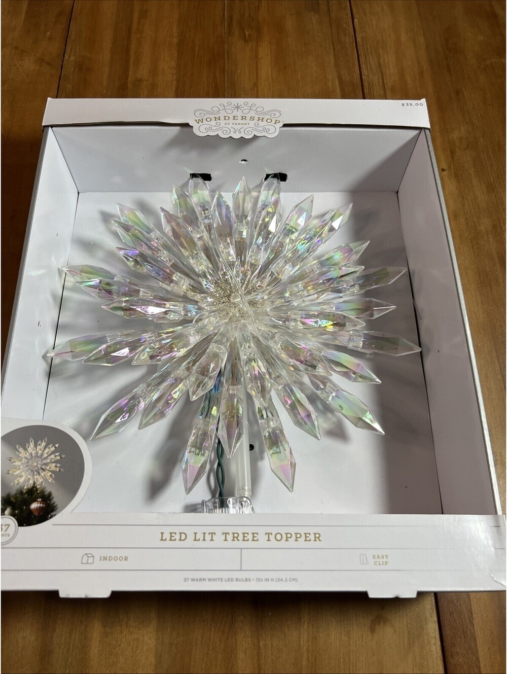 Wondershop LED Lit Tree Topper, New